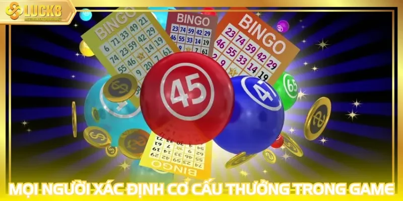 Mọi người xác định cơ cấu thưởng trong game