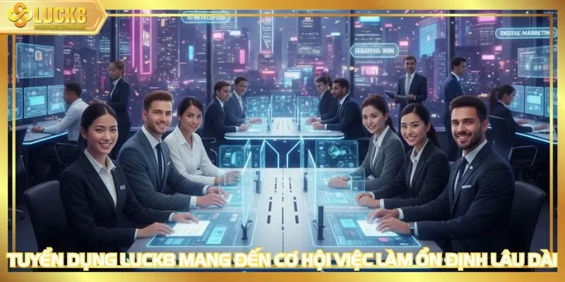 Tuyển dụng LUCK8 mang đến cơ hội việc làm ổn định lâu dài
